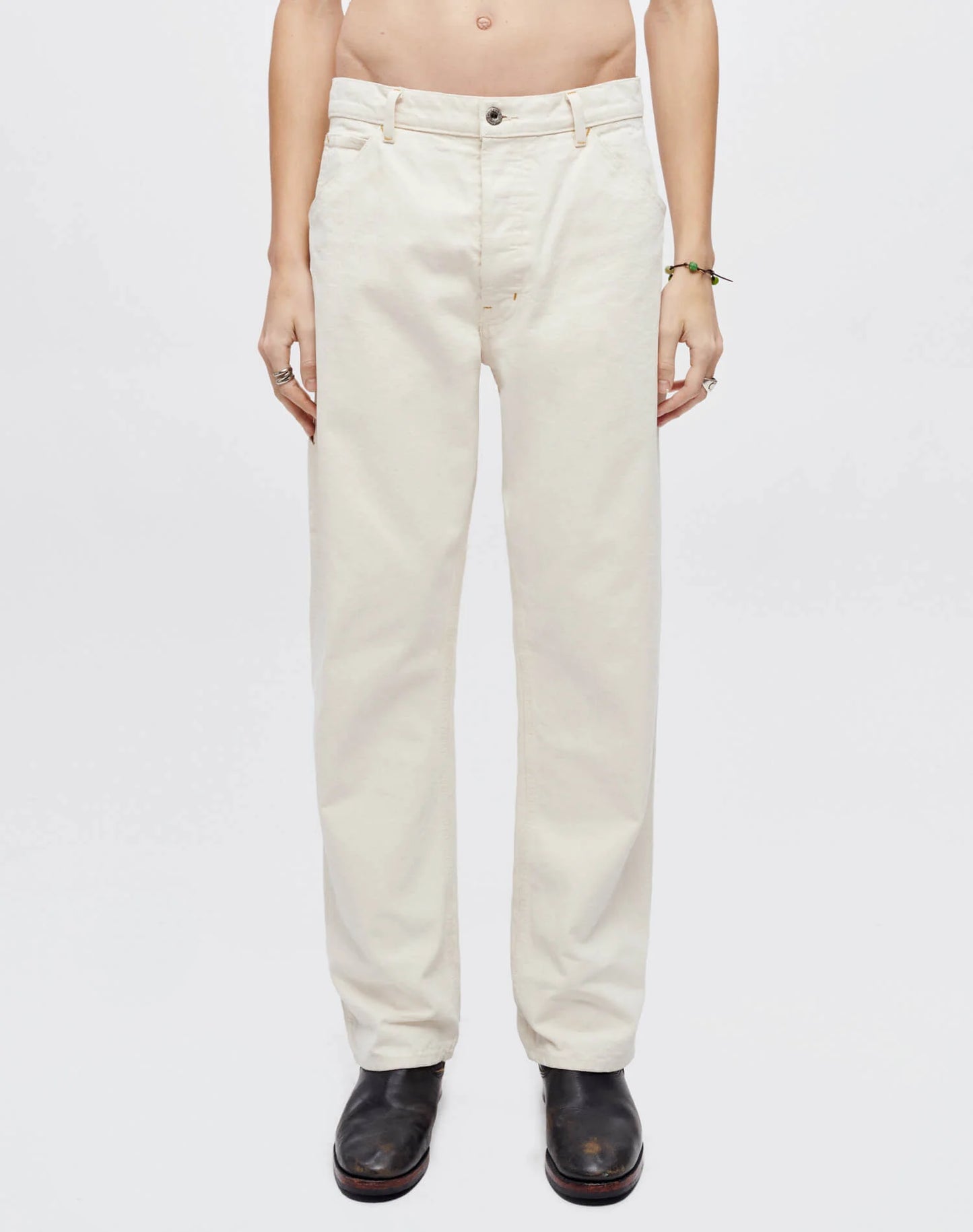 RE/DONE - RE/DONE MODERN PAINTER PANT IN NATURAL - Rent With Thred