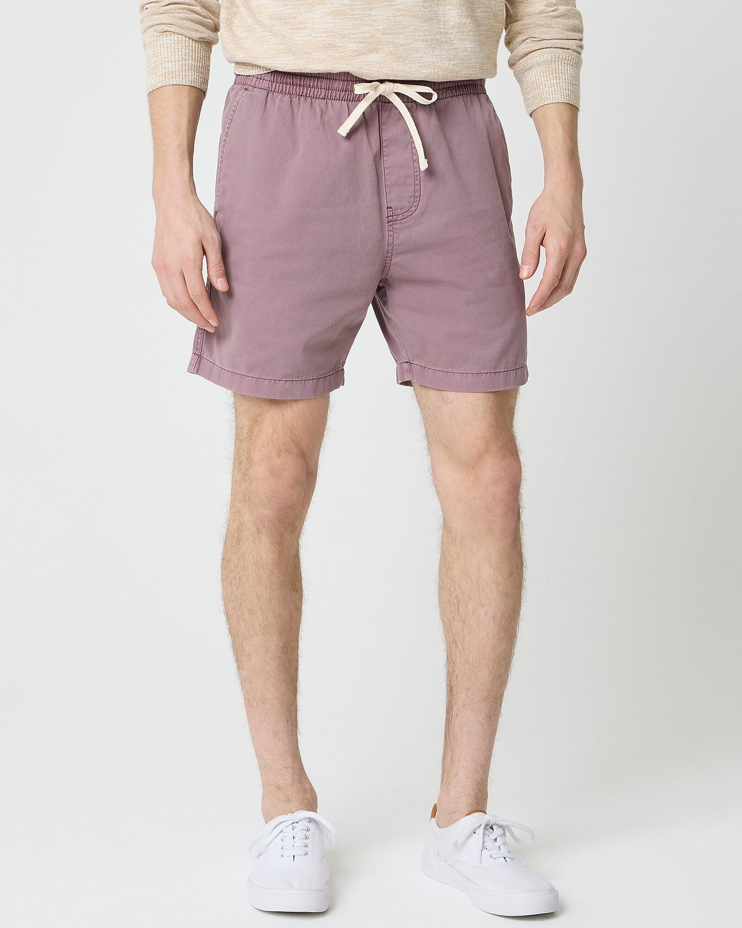 J CREW GARMENT-DYED DOCK SHORT IN DRY FIG