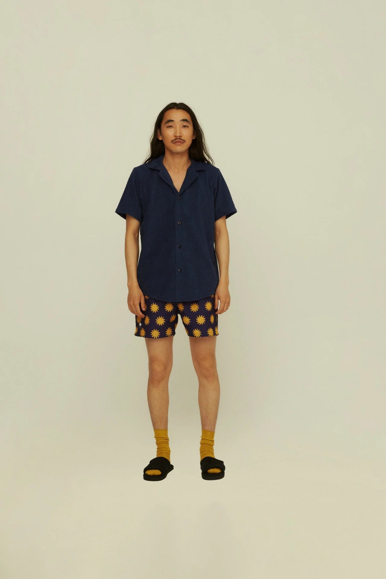 OAS - OAS CUBA TERRY SHIRT IN NAVY - Rent With Thred