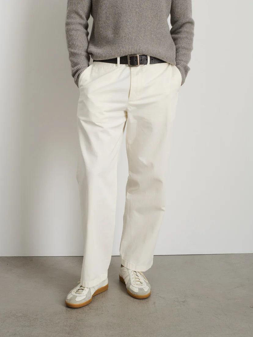 Alex Mill - ALEX MILL STRAIGHT LEG VINTAGE WASHED CHINO IN VINTAGE WHITE - Rent With Thred