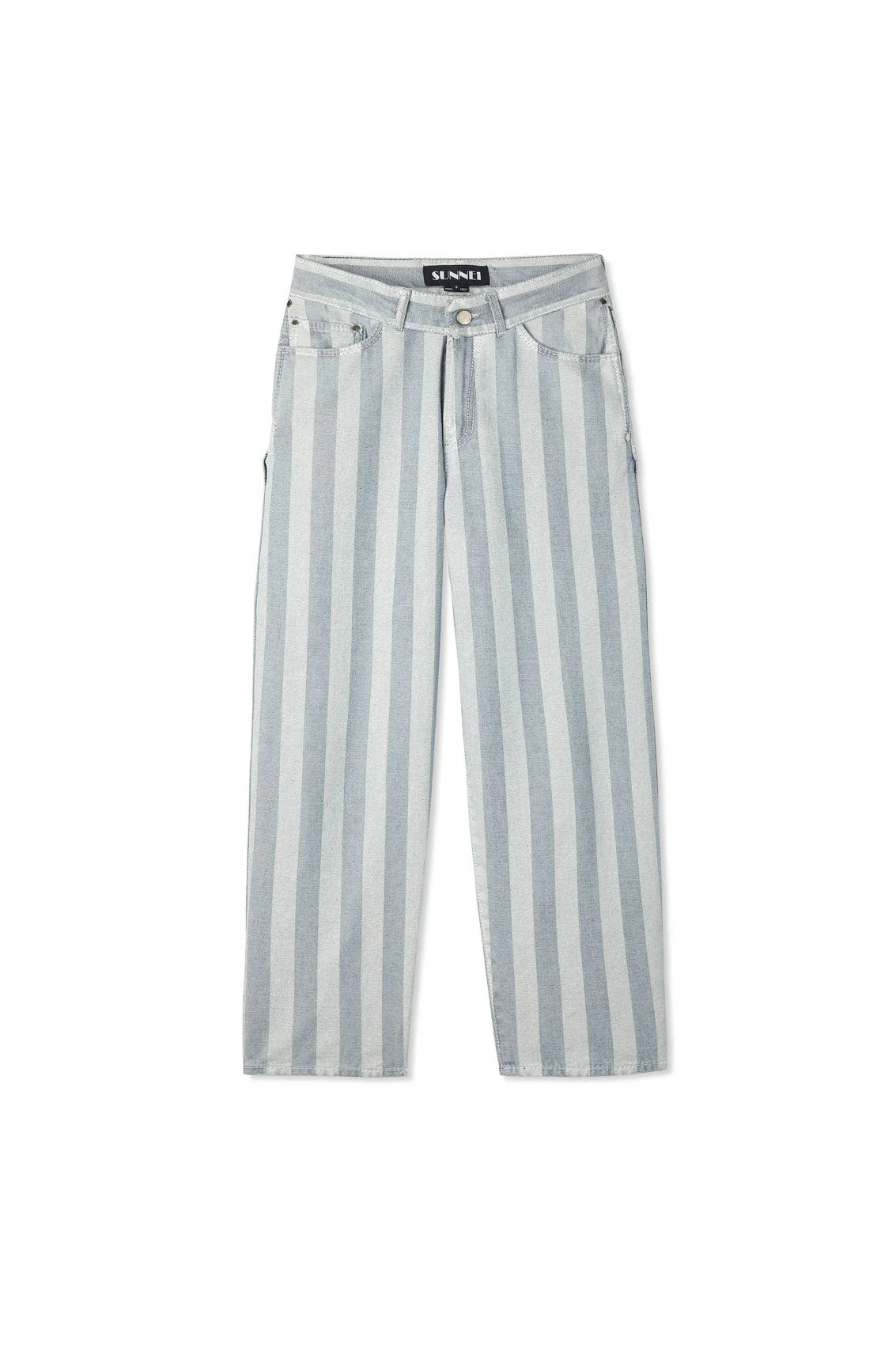 Sunnei - SUNNEI STRIPED PANTS IN WHITE STRIPE - Rent With Thred
