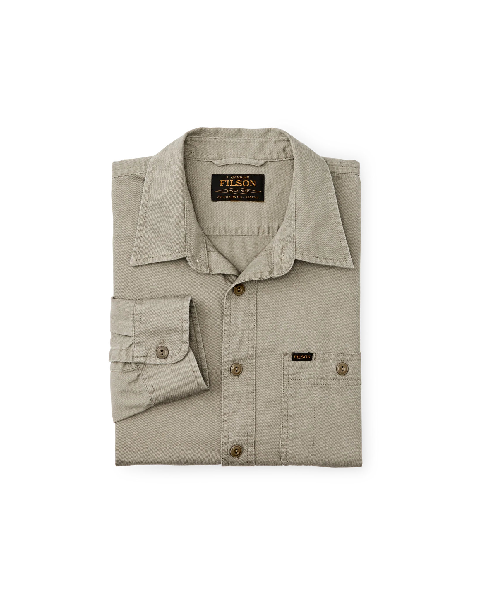 Filson - FILSON SHIPWRIGHT FINE TWILL SHIRT IN SUNBURN - Rent With Thred