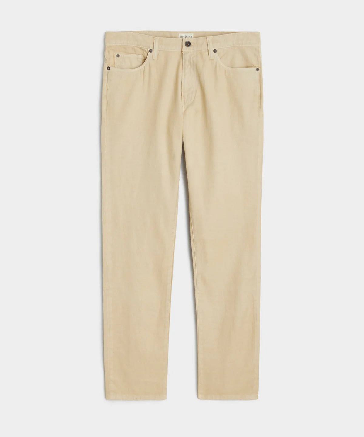 Todd Snyder - TODD SNYDER SLIM 5-POCKET COTTON LINEN PANT IN KHAKI - Rent With Thred