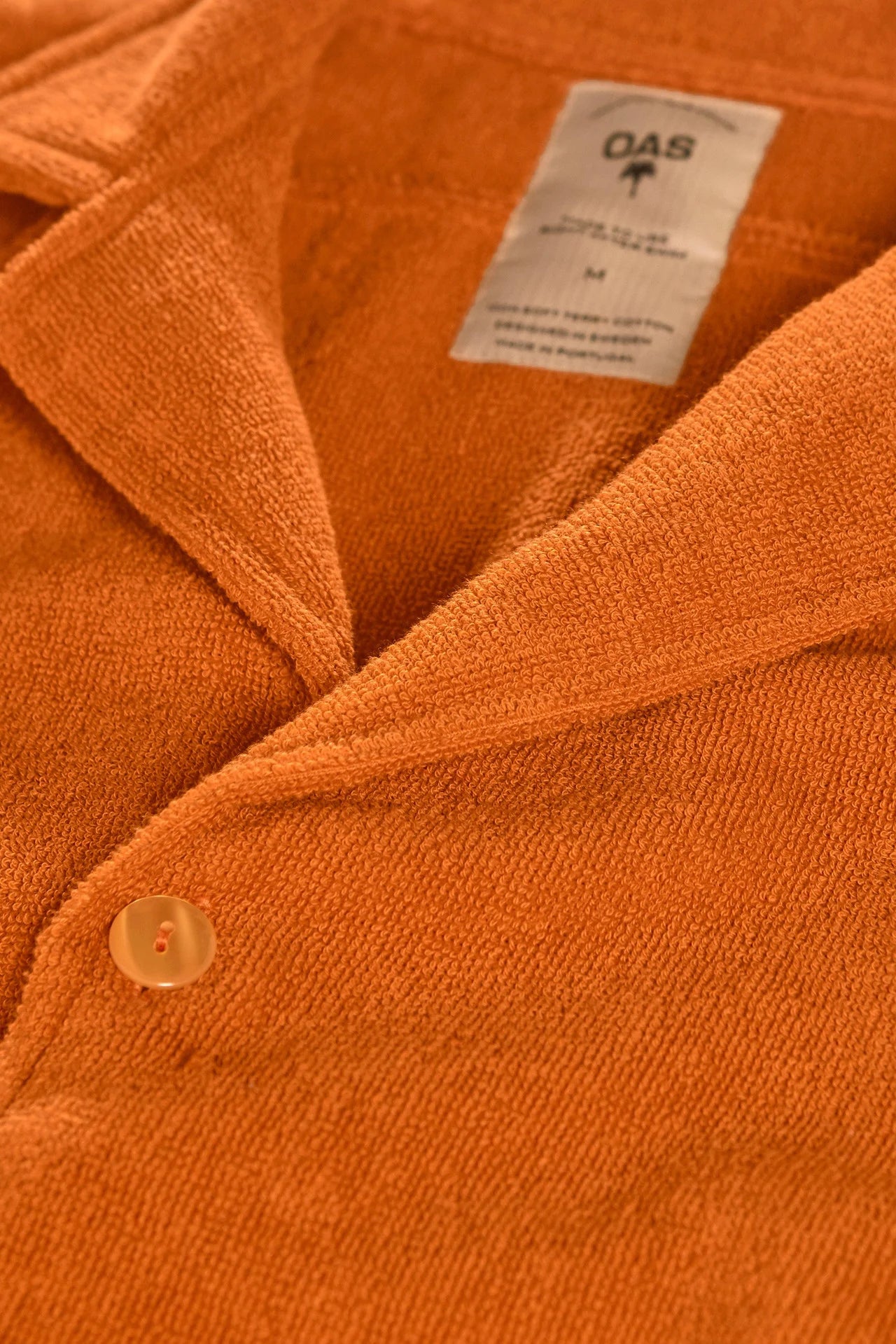 OAS - OAS CUBA TERRY SHIRT IN TERRACOTTA - Rent With Thred