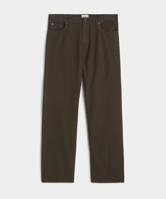 Todd Snyder - TODD SNYDER RELAXED FIT 5-POCKET COTTON LINEN PANT IN ESPRESSO BEAN - Rent With Thred
