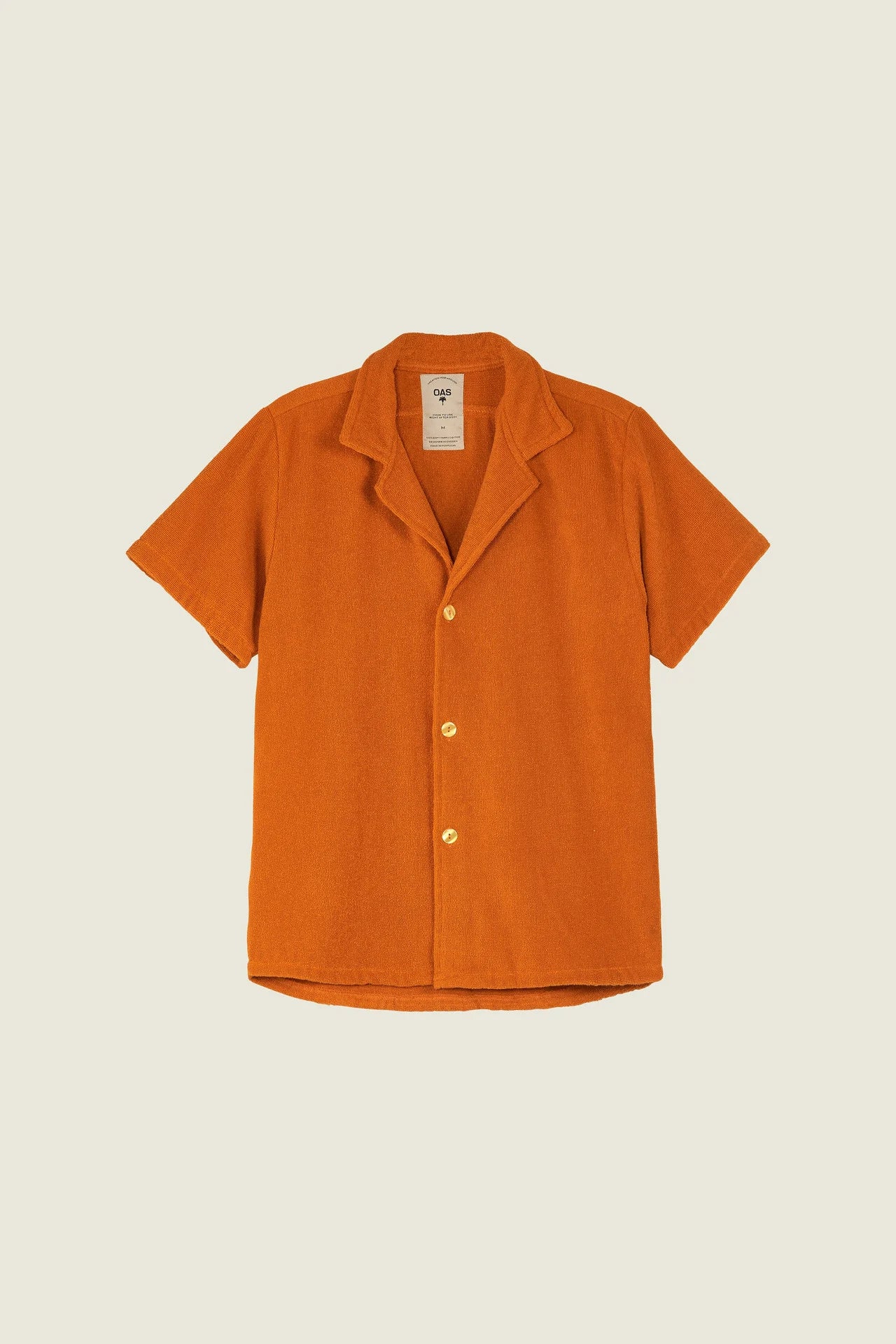 OAS - OAS CUBA TERRY SHIRT IN TERRACOTTA - Rent With Thred