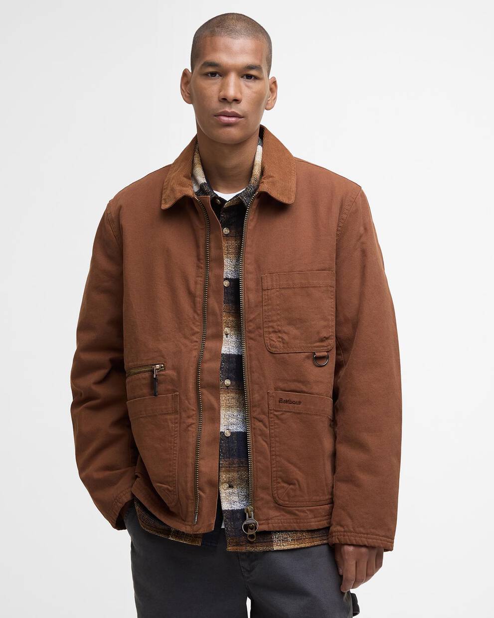 BARBOUR COVE CASUAL JACKET IN UMBER