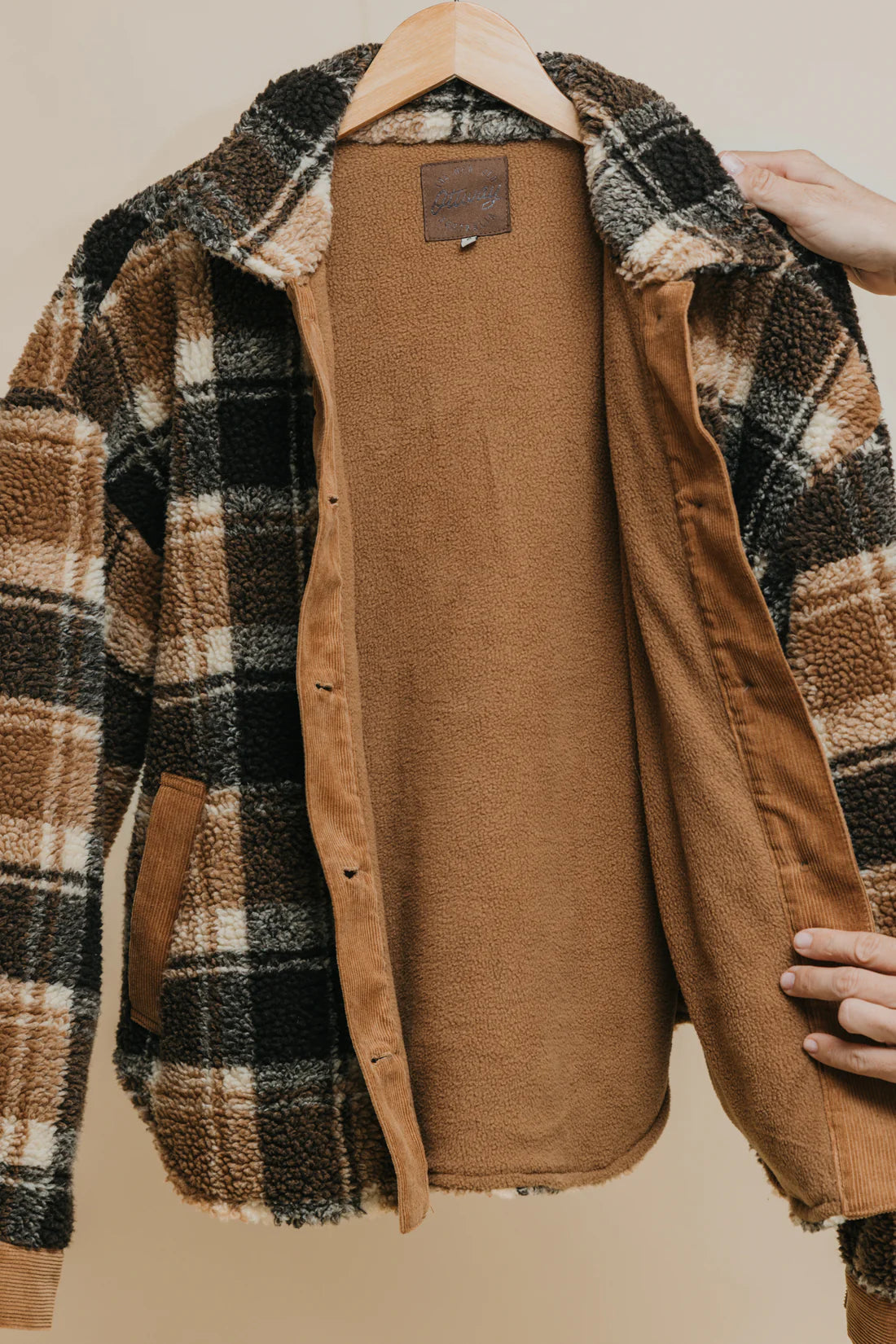 Ottway the Label - OTTWAY FOSTER-FLANNEL SHERPA JACKET - Rent With Thred