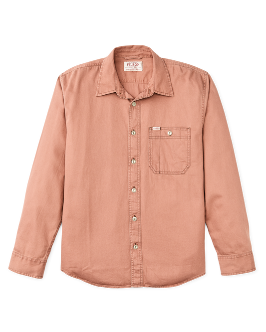 FILSON SHIPWRIGHT FINE TWILL SHIRT IN SUNBURN
