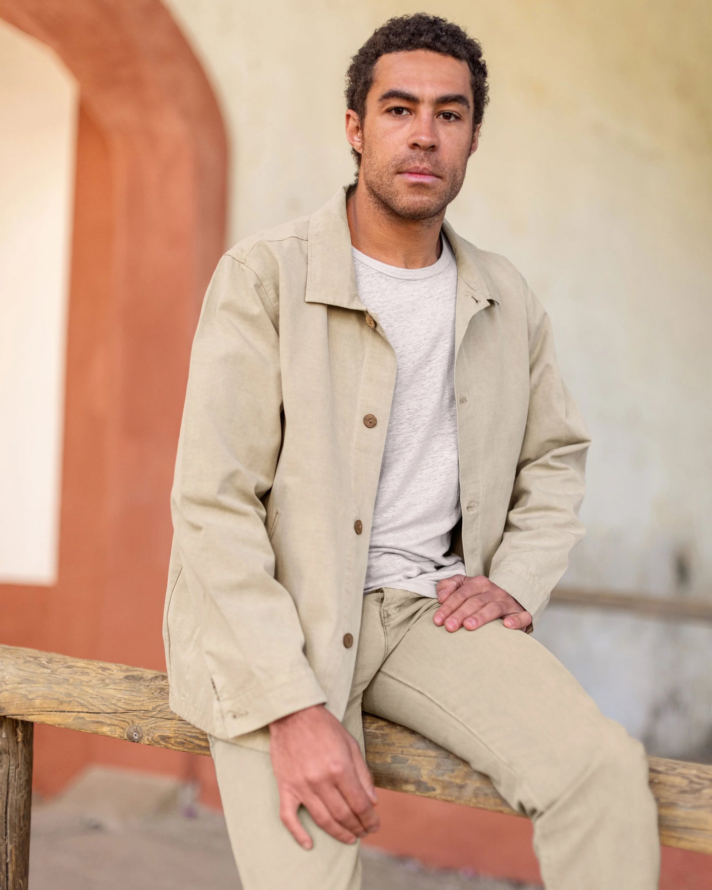 ALEX CRANE PAC SHELL JACKET IN CLAY