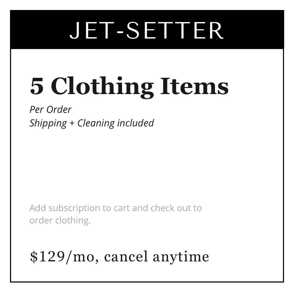 THRED - THE JET-SETTER - Rent With Thred