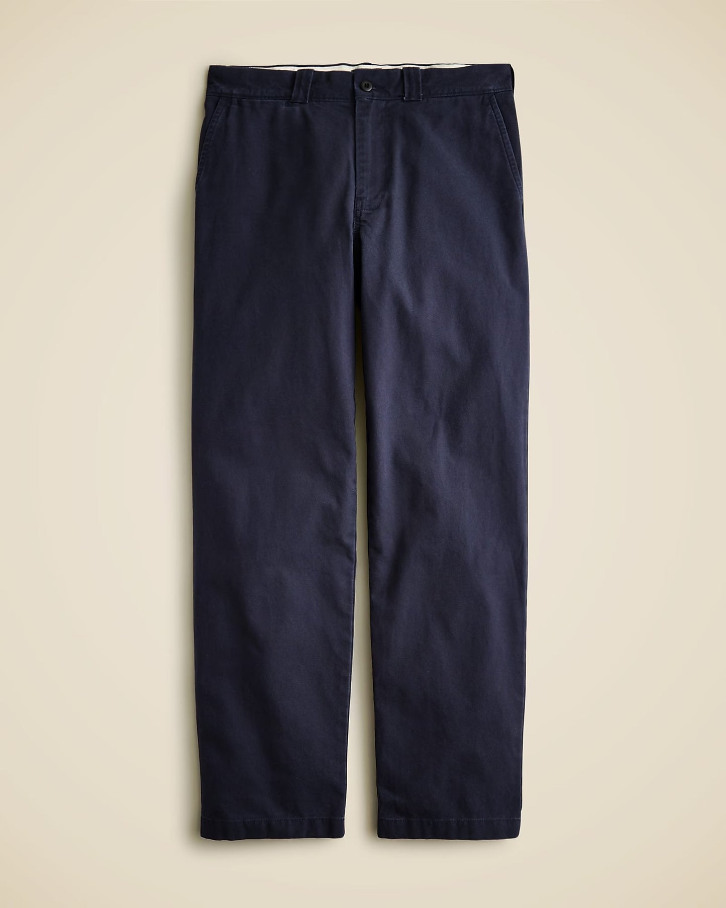 J.CREW NAVY CLASSIC TROUSER IN CANVAS