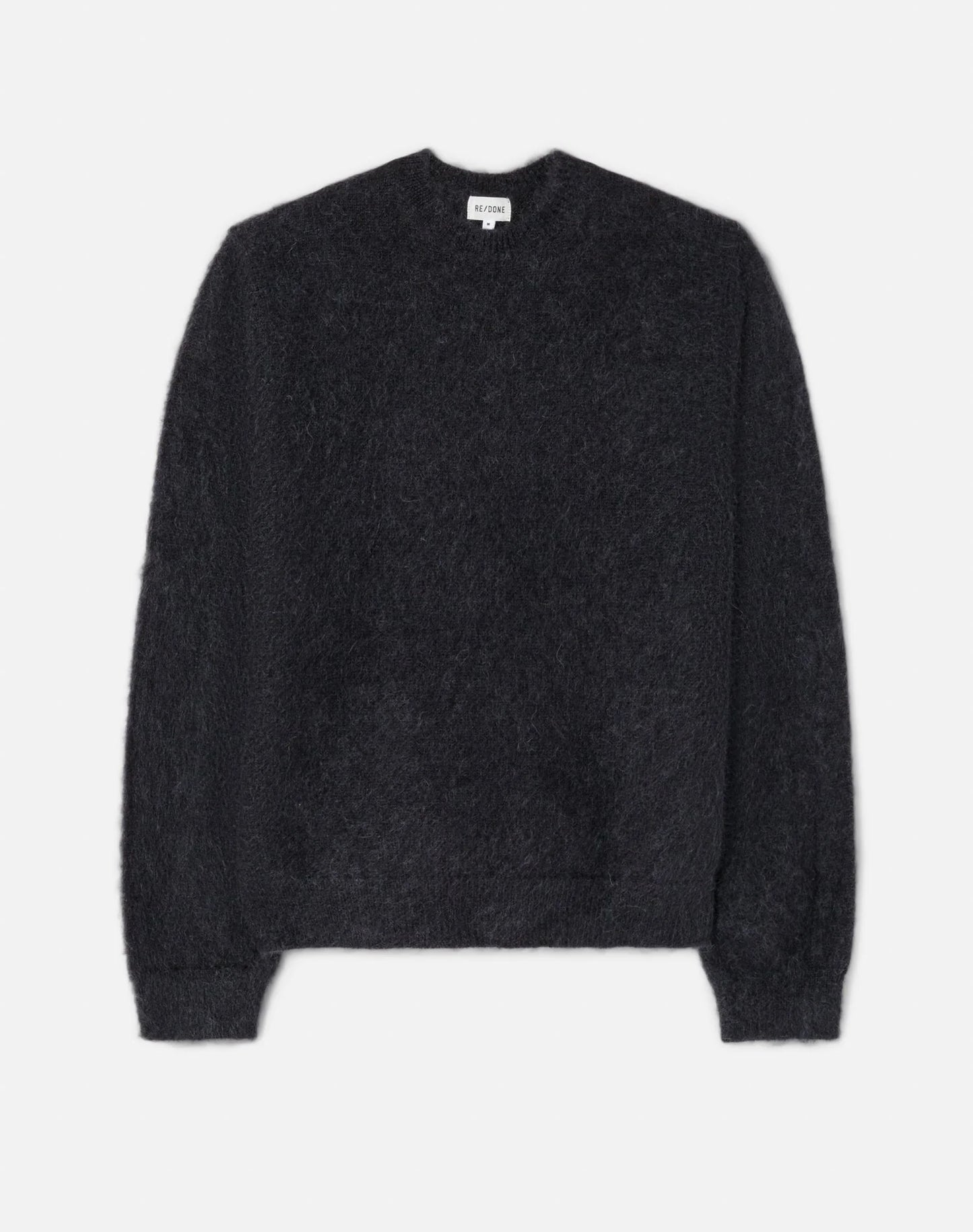 RE/DONE - RE/DONE CLASSIC CREW SWEATER IN MINERAL BLACK - Rent With Thred
