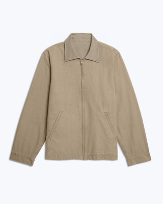 Alex Crane Pac Flannel Zip Jacket in Bronze