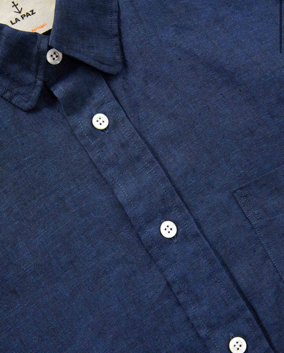 La Paz - LA PAZ RIBEIRO SHORT SLEEVE SHIRT IN NAVY - Rent With Thred