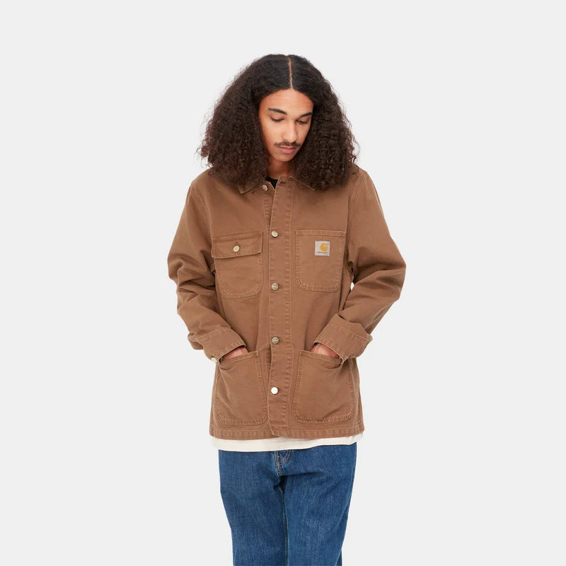 CARHARTT WIP MICHIGAN CHORE COAT IN TAMARIND