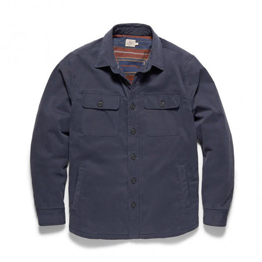 Faherty - FAHERTY STRETCH BLANKET LINED CPO IN NAVY - Rent With Thred