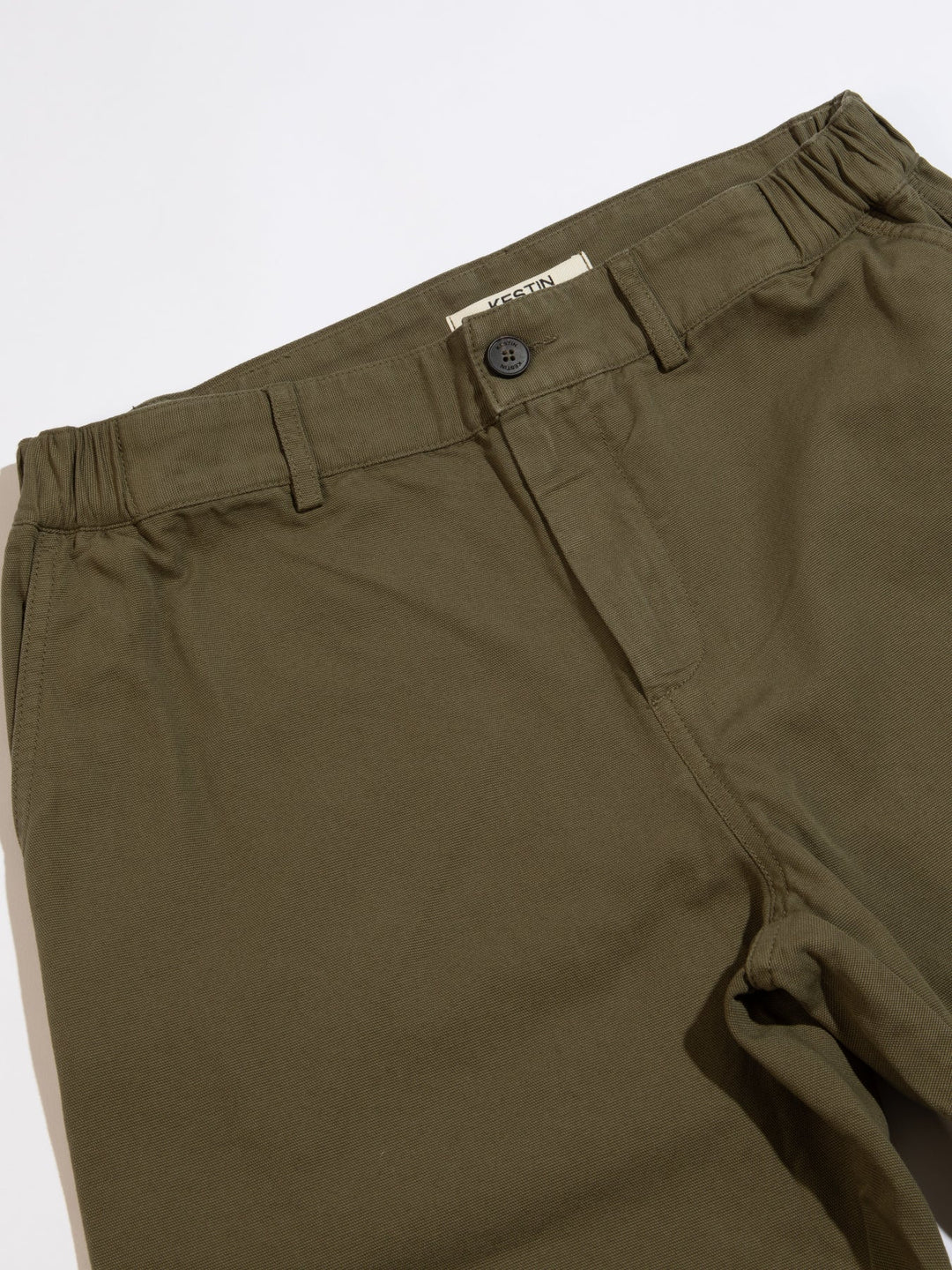 KESTIN ABERLOUR PANT IN OLIVE COTTON CANVAS