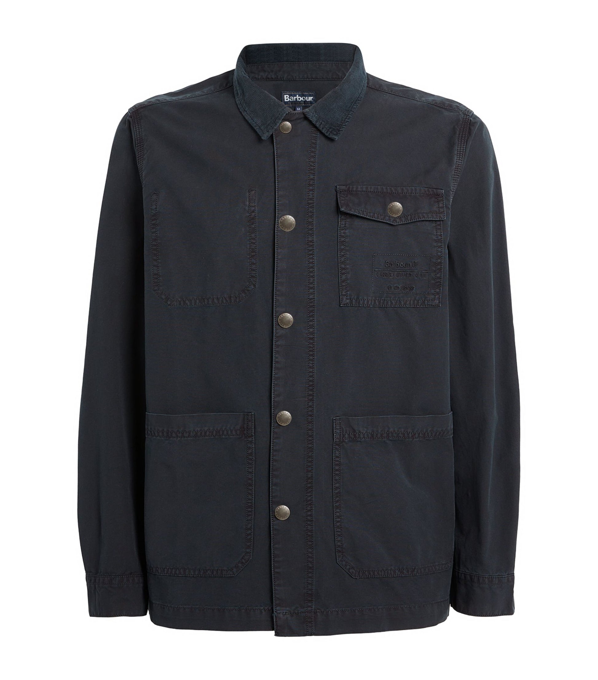 Barbour - BARBOUR COTTON GRINDLE OVERSHIRT IN NAVY - Rent With Thred