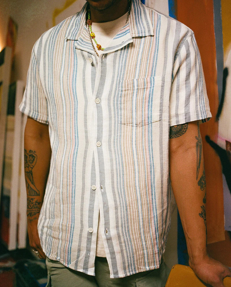 Corridor - CORRIDOR SHORT SLEEVE STRIPE IN AMAGANSETT - Rent With Thred