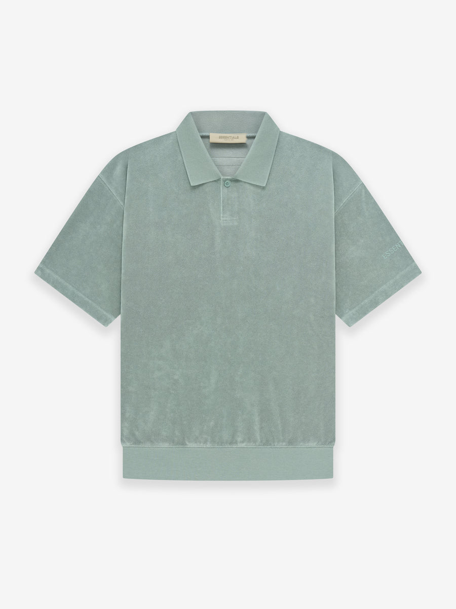 Fear of God - FEAR OF GOD SHORT SLEEVE TERRY POLO IN SYCAMORE - Rent With Thred
