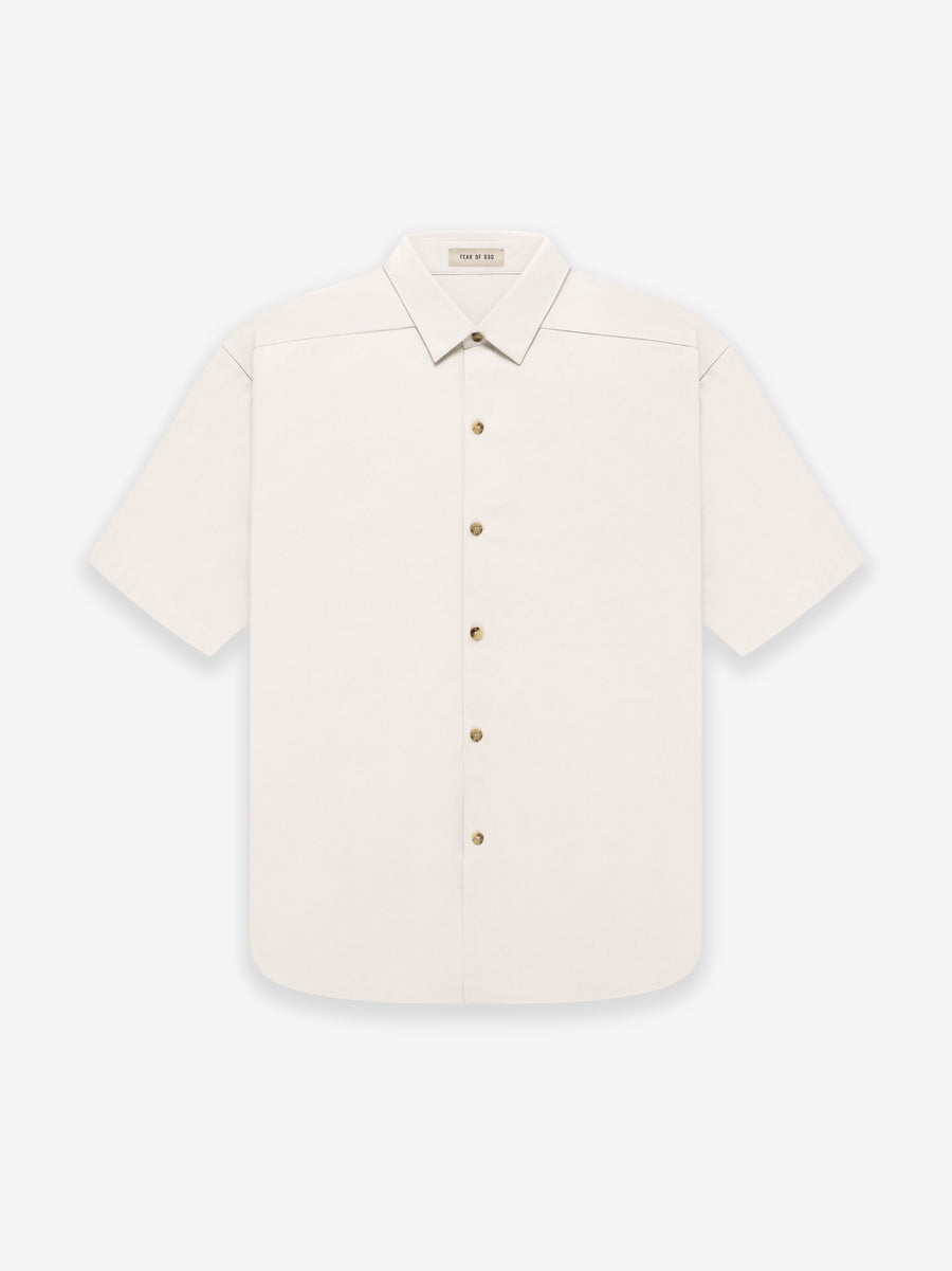 Fear of God Eternal Short Sleeve Button Front Shirt in Cream Thred Men s Clothing Rental Subscription
