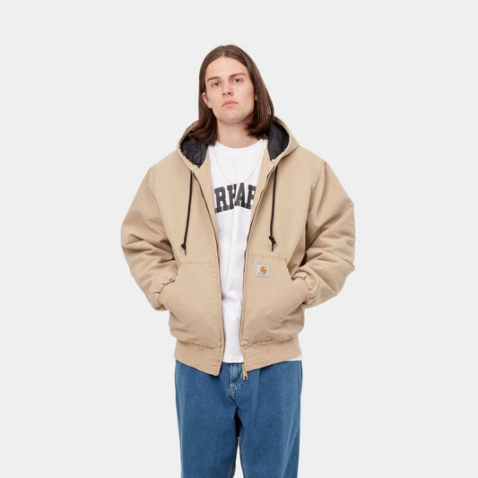 Carhartt WIP - CAHARTT WIP OG ACTIVE JACKET (WINTER) IN DUSTY HAMILTON BROWN (AGED CANVAS) - Rent With Thred
