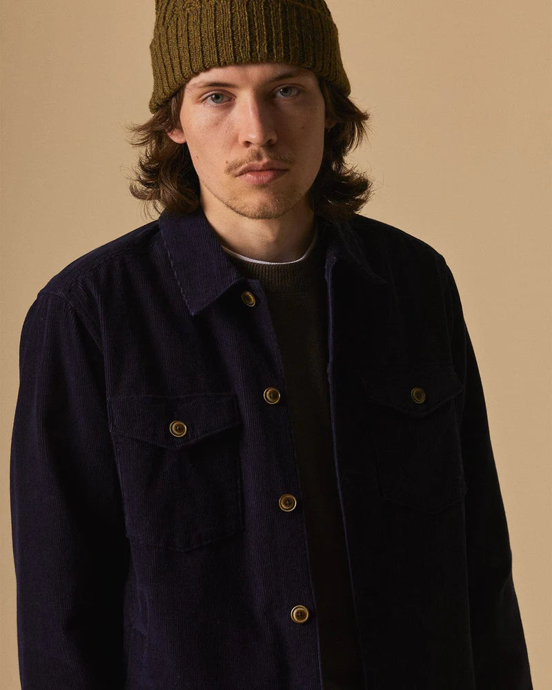 Corridor - CORRIDOR CORDUROY MILITARY JACKET IN MIDNIGHT - Rent With Thred