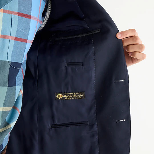 J. Crew - J CREW LUDLOW SLIM-FIT SUIT JACKET IN DEEP NAVY ITALIAN WOOL - Rent With Thred