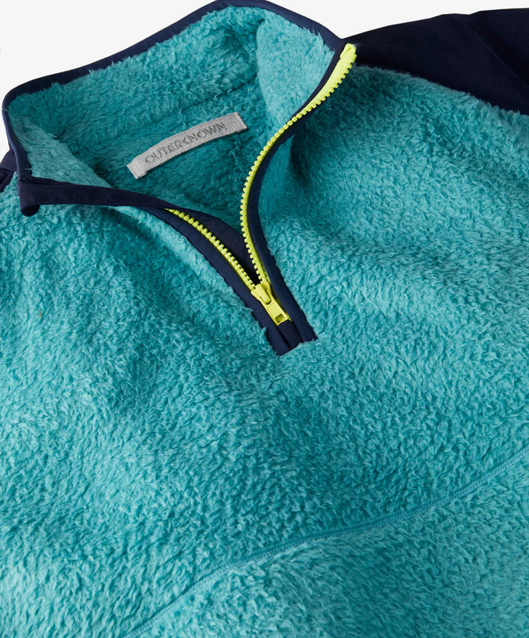 Outerknown - OUTERKNOWN SKYLINE HALF ZIP POPOVER IN MINERAL BLUE - Rent With Thred