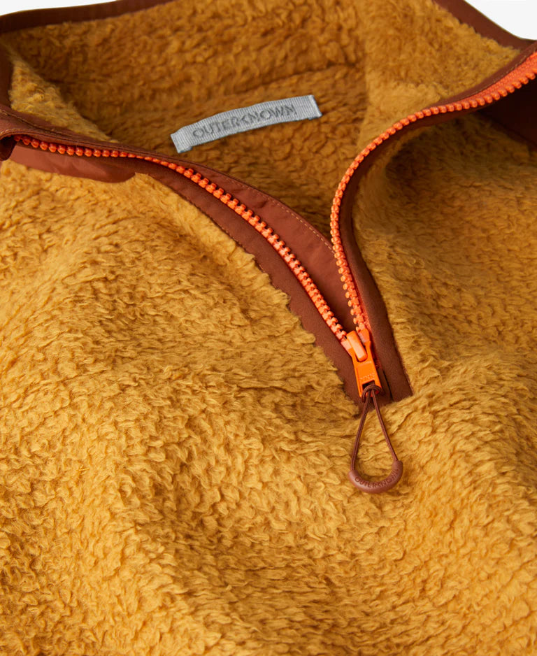 Outerknown - OUTERKNOWN SKYLINE HALF ZIP POPOVER IN CURRY - Rent With Thred
