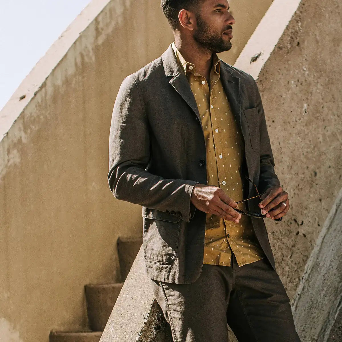 Taylor Stitch - TAYLOR STITCH THE GIBSON JACKET IN GRAVEL - Rent With Thred