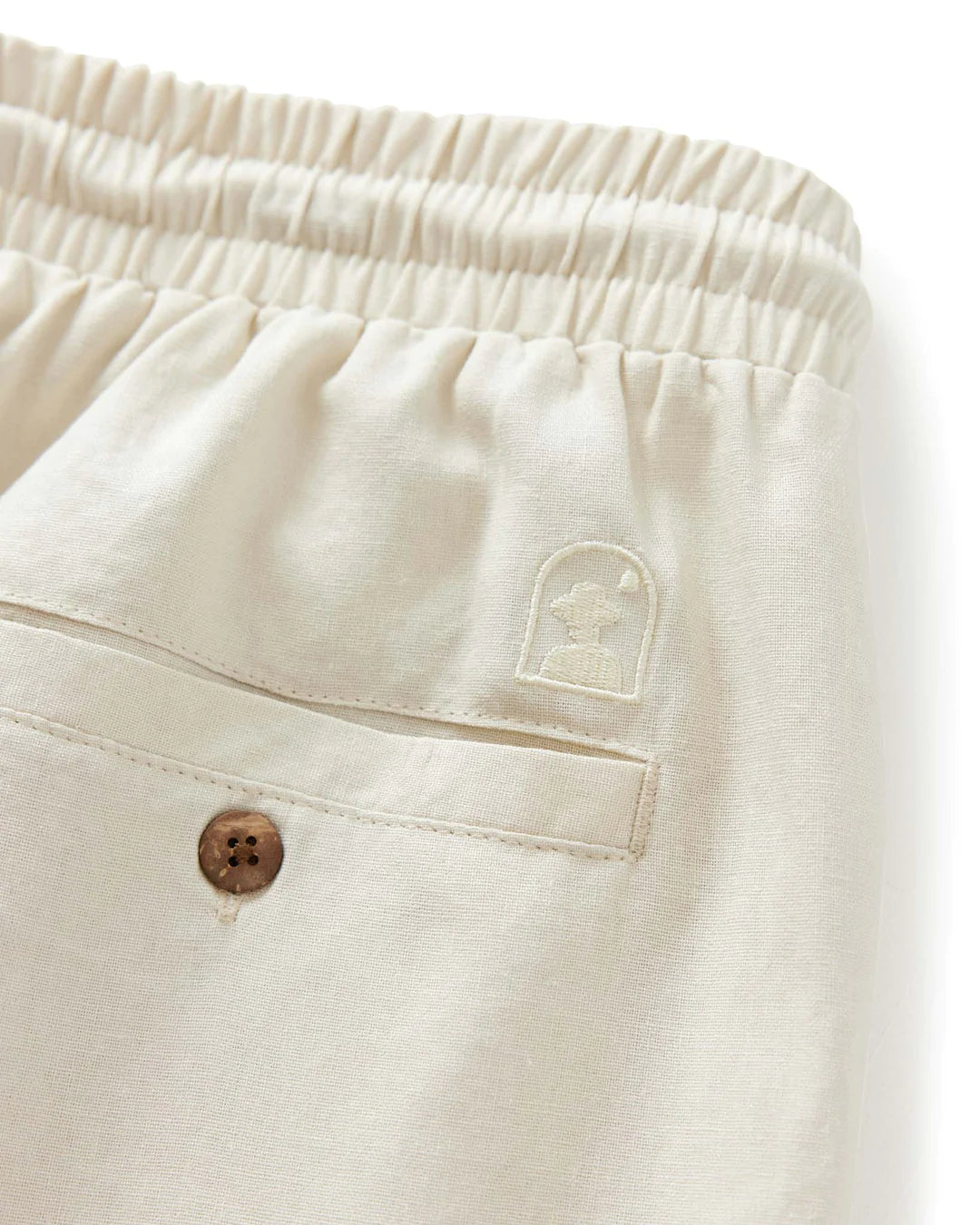 Dandy Del Mar - DANDY DEL MAR THE BRISA LINEN PANT IN VINTAGE IVORY - Rent With Thred