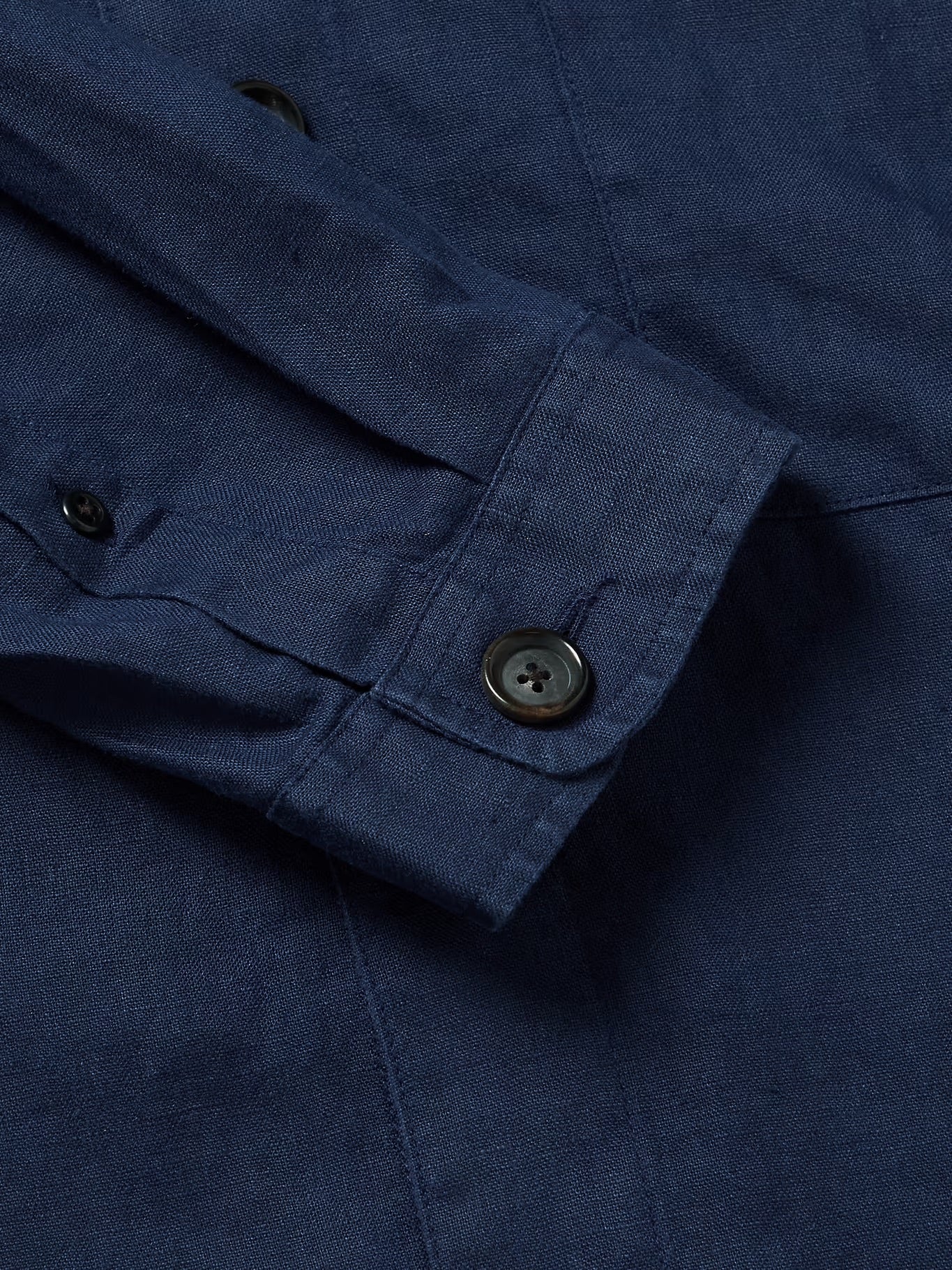 Oliver Spencer - OLIVER SPENCER MILFORD LINEN SHIRT/JACKET IN NAVY - Rent With Thred