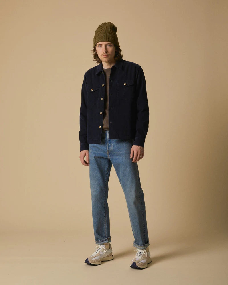 Corridor - CORRIDOR CORDUROY MILITARY JACKET IN MIDNIGHT - Rent With Thred