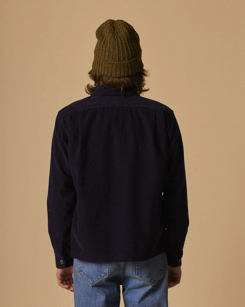 Corridor - CORRIDOR CORDUROY MILITARY JACKET IN MIDNIGHT - Rent With Thred