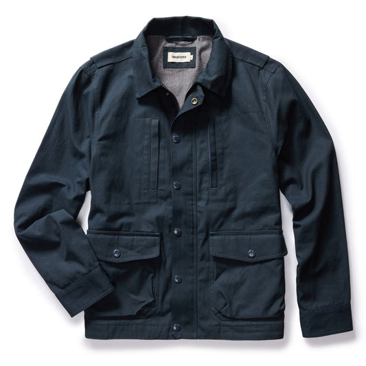 Taylor Stitch - TAYLOR STITCH THE PATHFINDER JACKET IN DARK NAVY DRY WAX - Rent With Thred