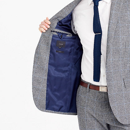 J. Crew - J CREW LUDLOW SUIT PANTS IN GLEN PLAID GREY - Rent With Thred