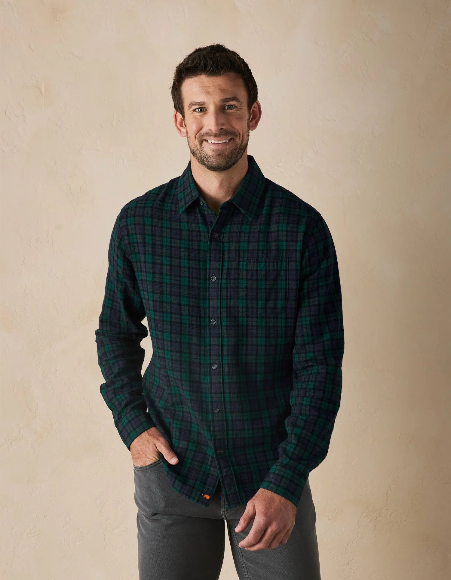 THE NORMAL BRAND NIKKO CLASSIC BUTTON UP SHIRT IN ALPINE PLAID in ALPINE PLAID — view 2