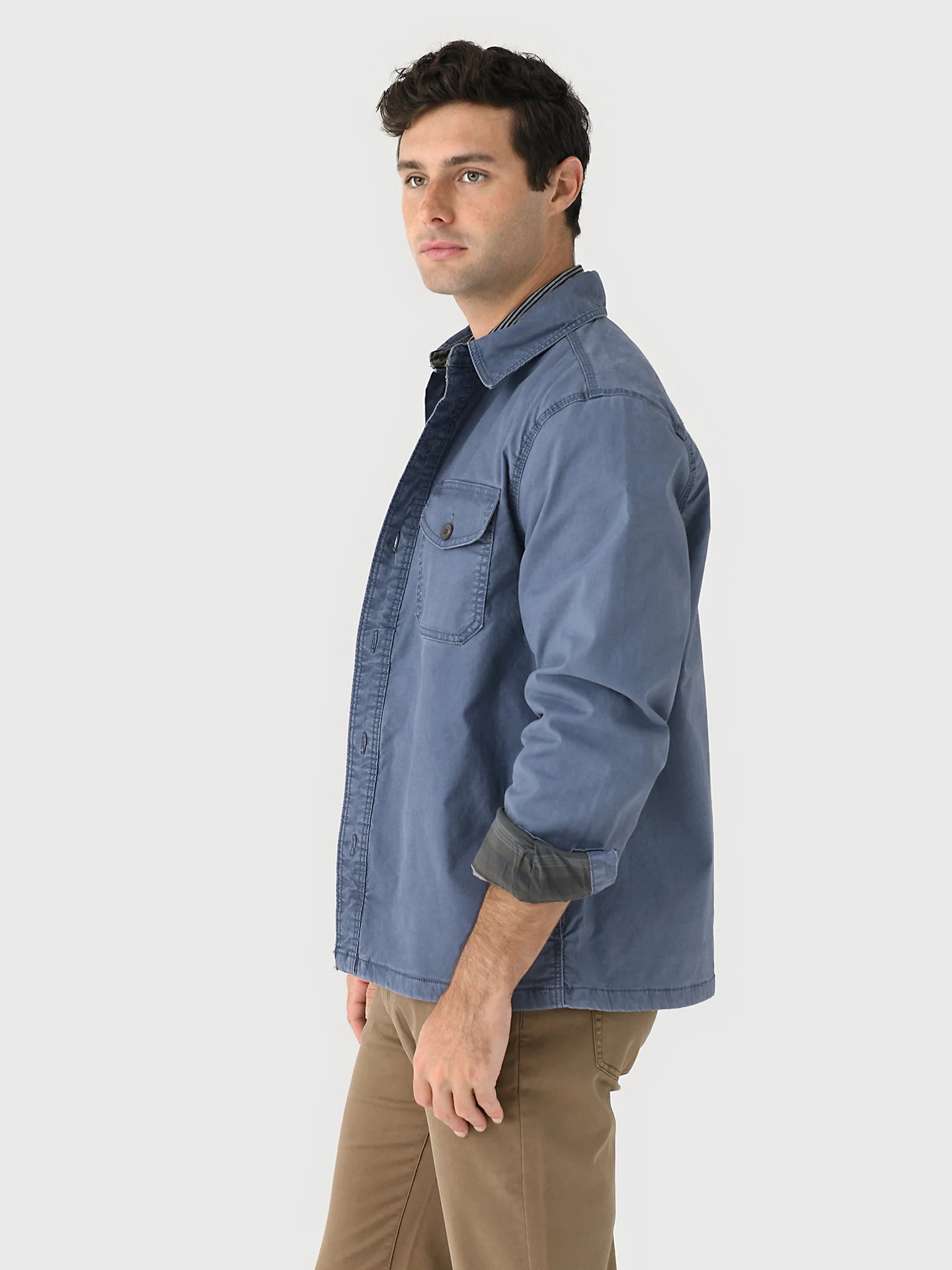 FAHERTY LAKESIDE CPO JACKET IN DUSK in DUSK — view 3