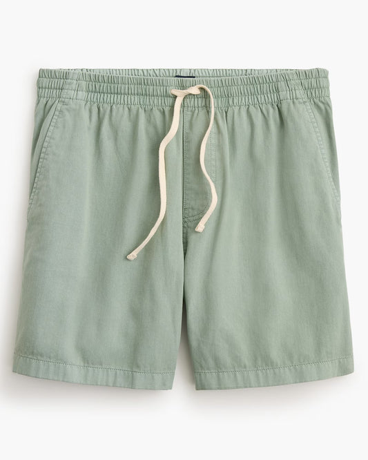 J CREW GARMENT-DYED DOCK SHORT IN WILD SAGE