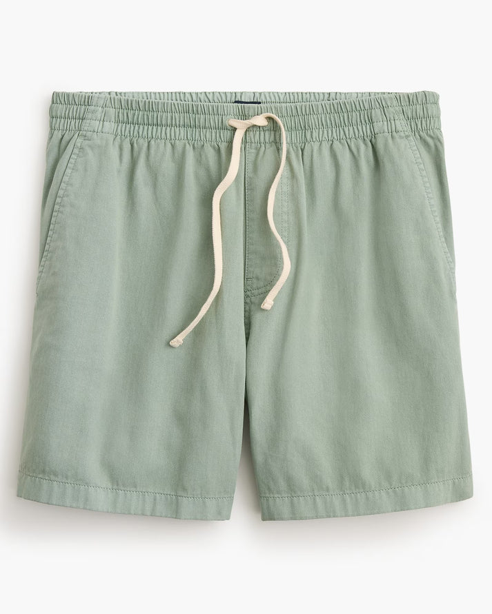 J CREW GARMENT-DYED DOCK SHORT IN WILD SAGE