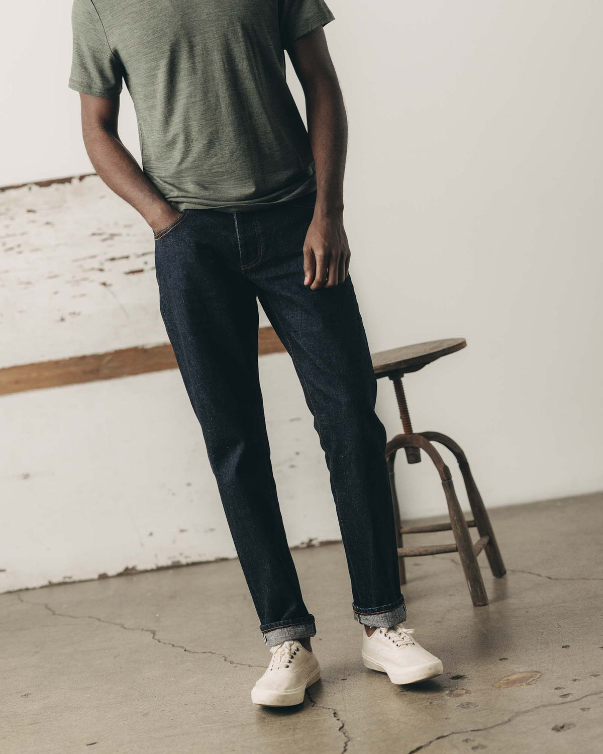 TAYLOR STITCH THE DEMOCRATIC JEAN IN RINSED YOSHIWA SELVEDGE