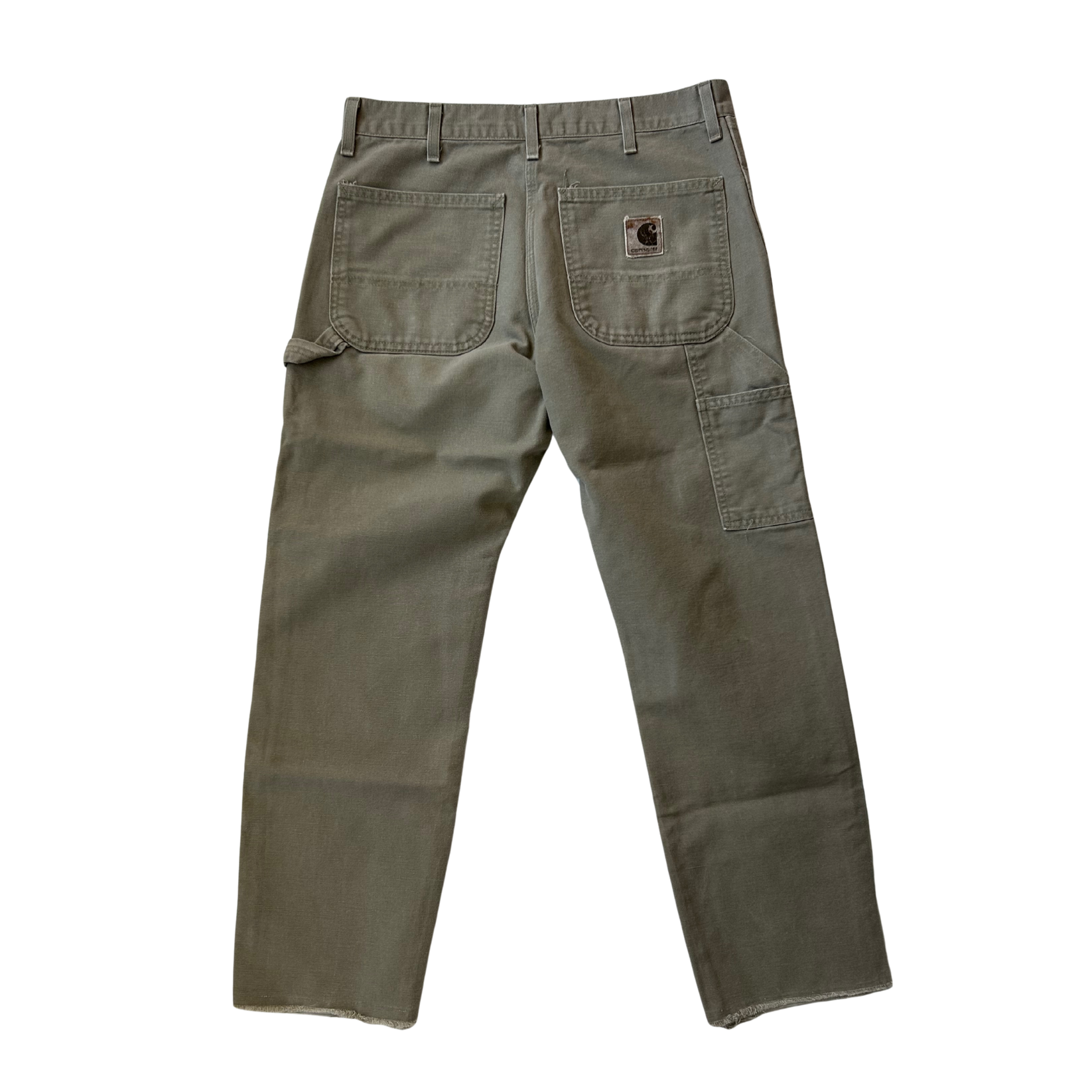 CARHARTT VINTAGE CARPENTER PANTS IN STONE in STONE — view 2