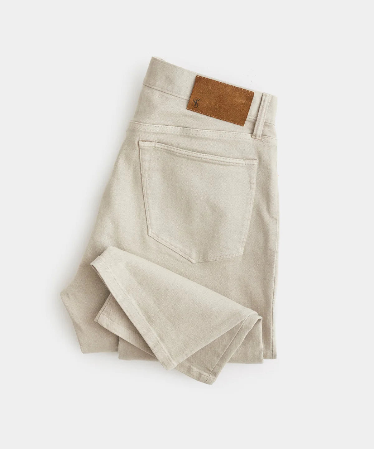 TODD SNYDER STRAIGHT FIT 5-POCKET CHINO IN CANVAS in CANVAS — view 4