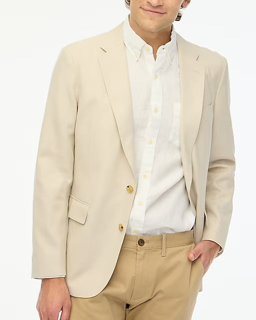 J. Crew J CREW THOMPSON BLAZER SUIT JACKET IN SEASAND WHITE in SEASAND WHITE — main product view