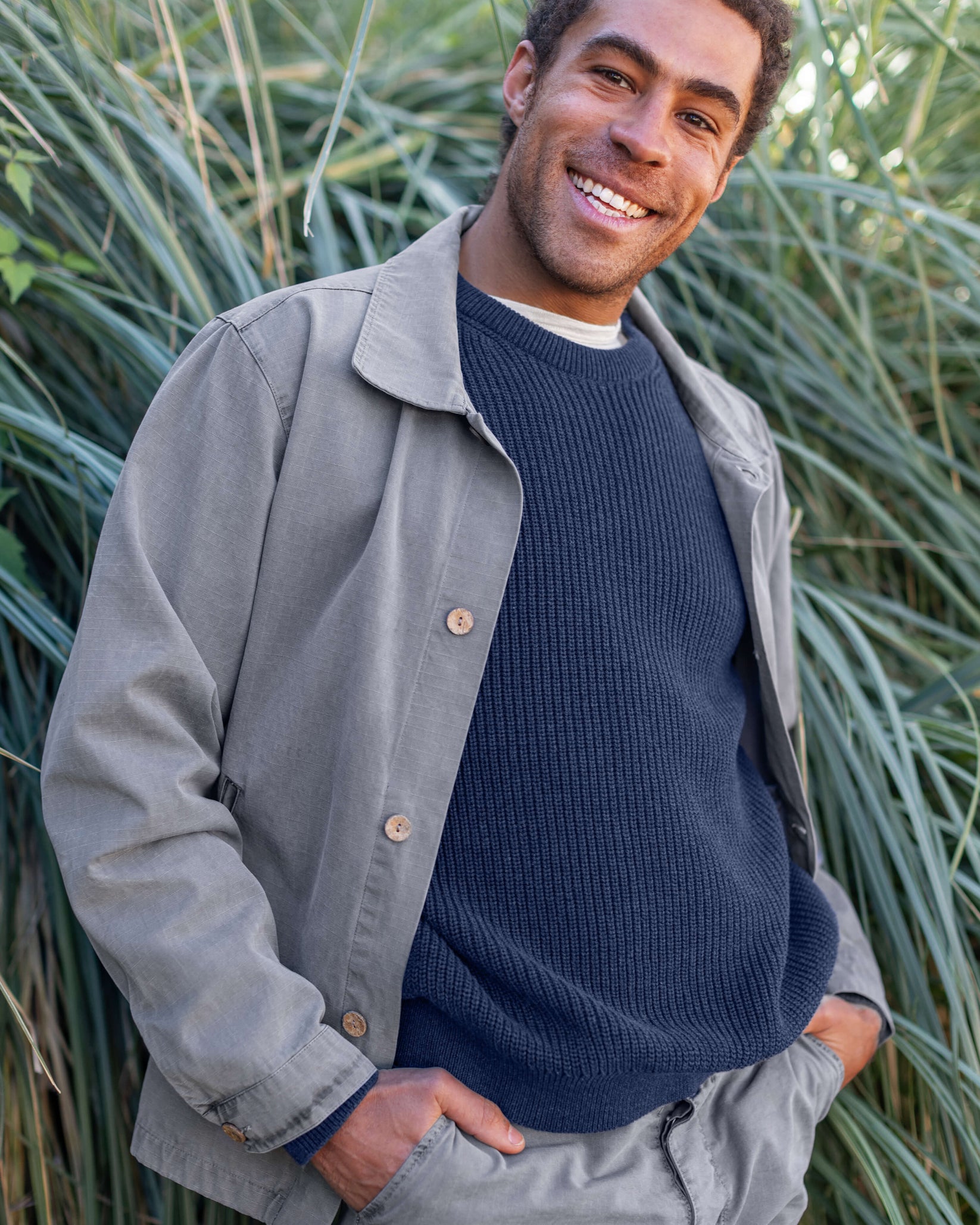ALEX CRANE PAC SHELL JACKET IN SLATE in SLATE — view 2
