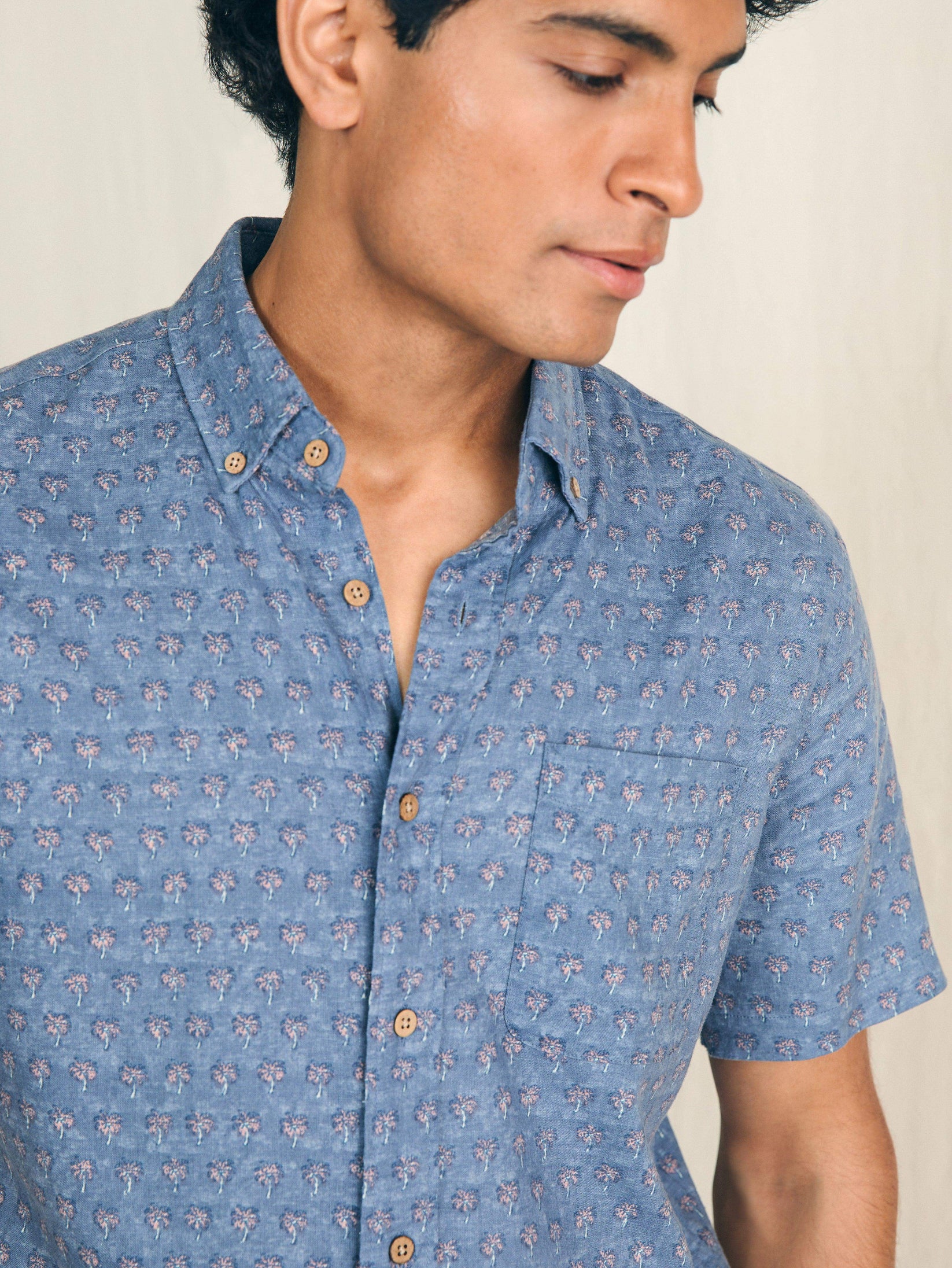 FAHERTY BREEZE SS SHIRT IN PARADISE PALM in PARADISE PALM — main product view
