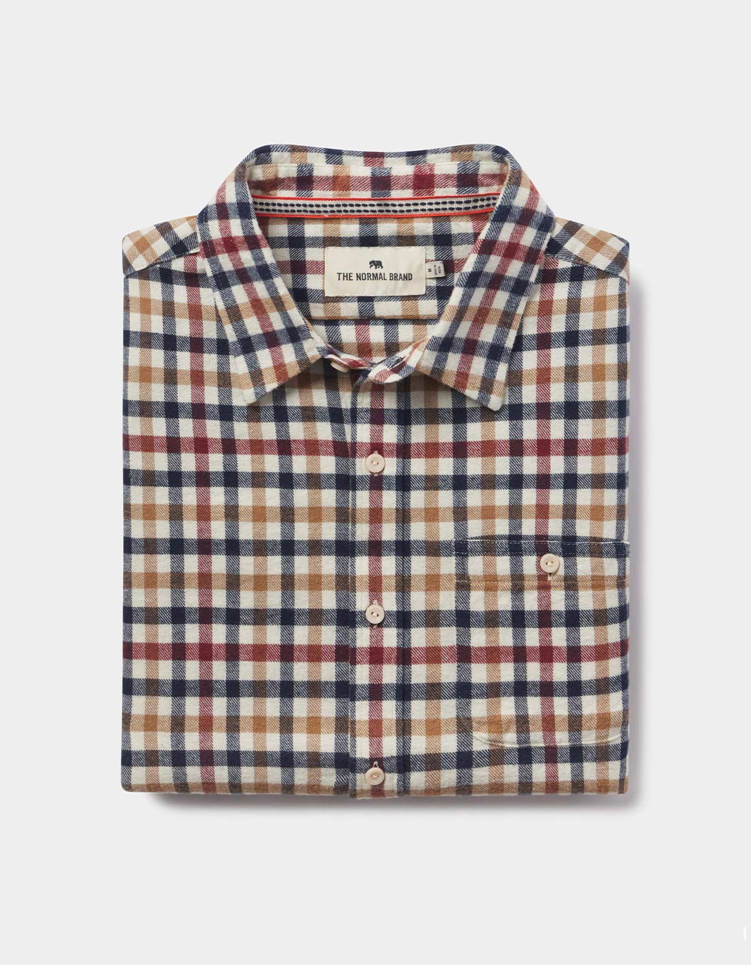 THE NORMAL BRAND HUDSON DOUBLE BRUSHED FLANNEL SHIRT IN HARVEST PLAID in HARVEST PLAID — main product view