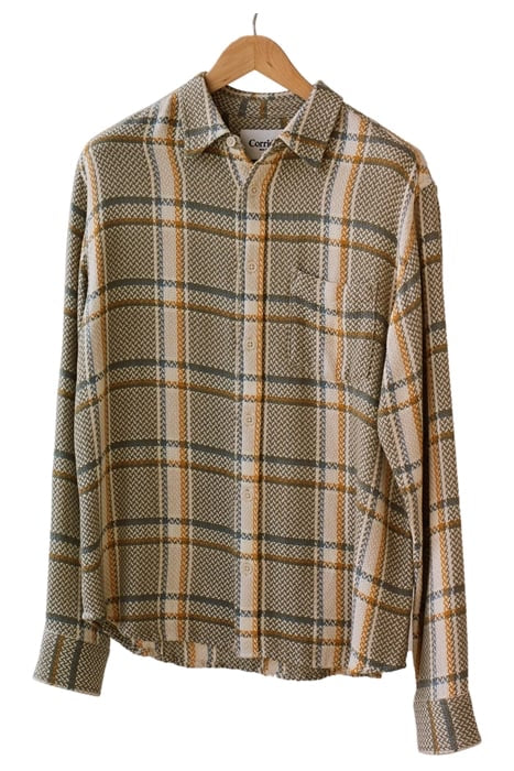 CORRIDOR ACID PLAID IN TONED GREEN in TONED GREEN — main product view